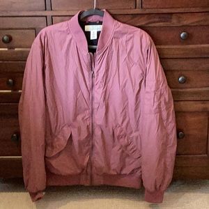 Men’s H&M deep mauve fashion wind breaker